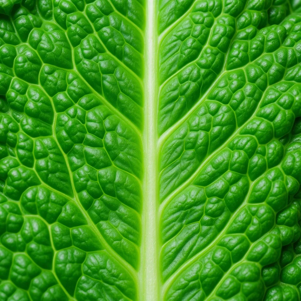Detalle de col rizada